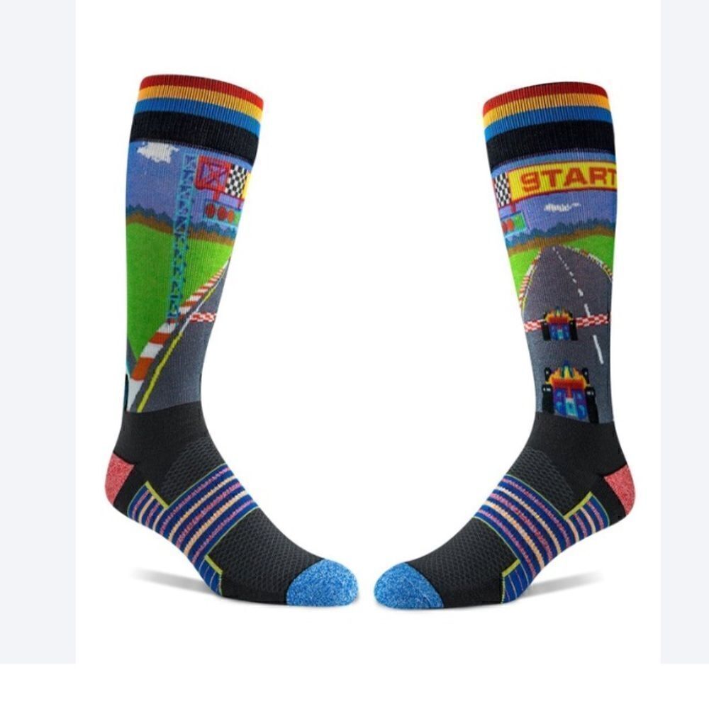 THINK GEEK Pole Positon Crew Socks-New!